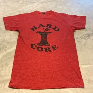 Hard-core Apple tri blend T-shirt. Juniors fitted. XS